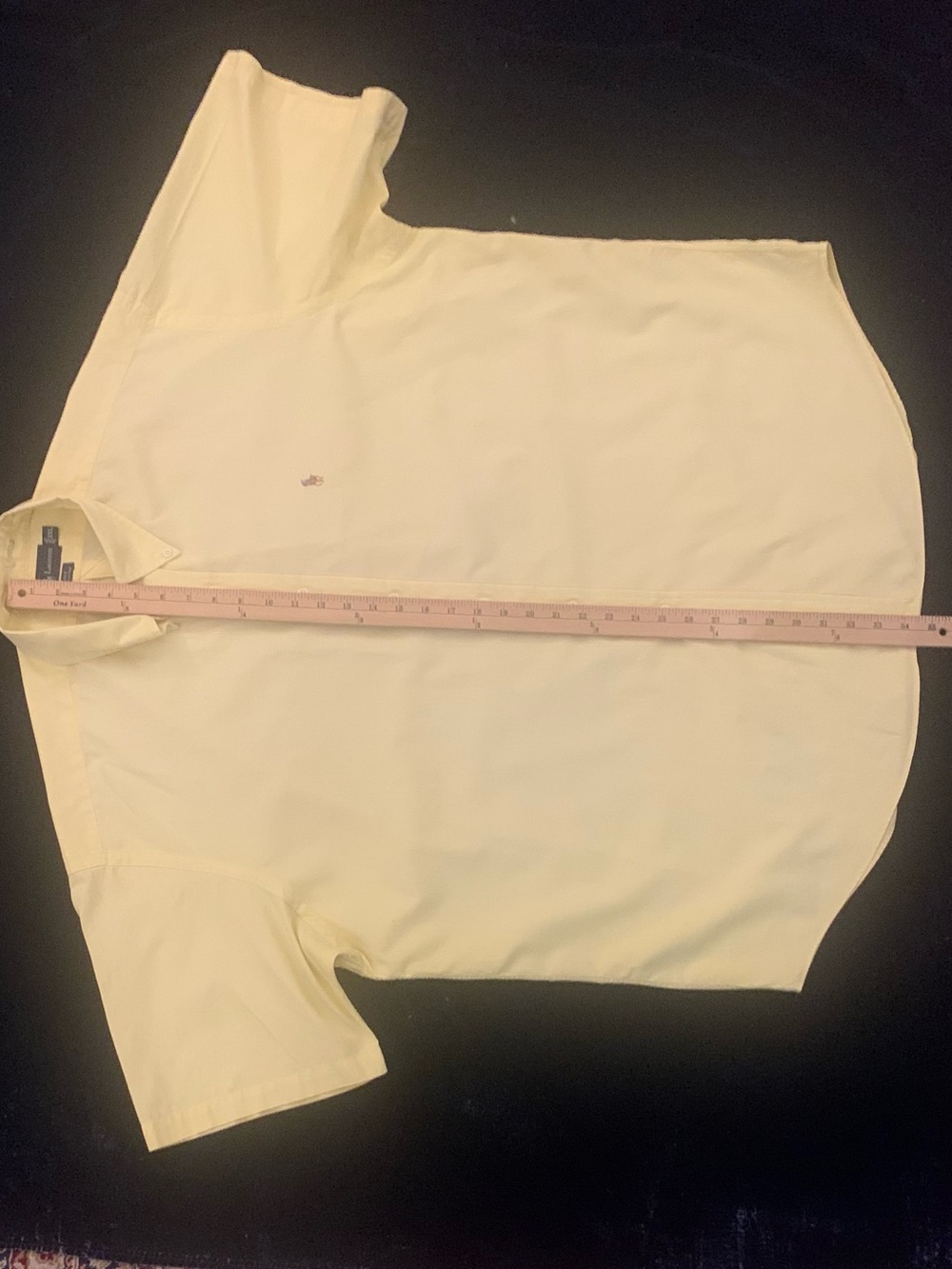 RALPH LAUREN SS BLAKE All Cotton Yellow Shirt - Picture 5 of 6